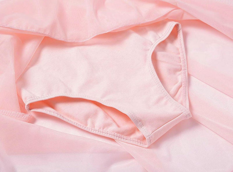 MdnMd Dance Tutu Skirted Leotard for Little Girls Ballerina Ballet Outfit Dress Clothes (Ballet Pink, Age 8-10) - Image 3